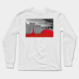 Tower of London Red Poppies Long Sleeve T-Shirt